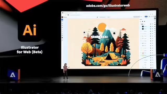 网页版Adobe Illustrator开测，借助AI生成矢量图形